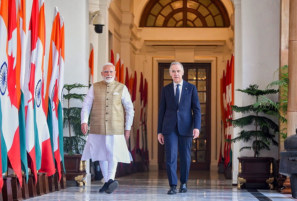 PM Narendra Modi with PM Carney