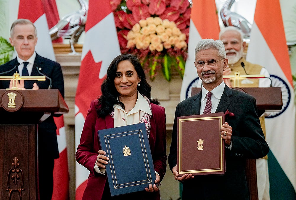 PM Modi with PM Carney