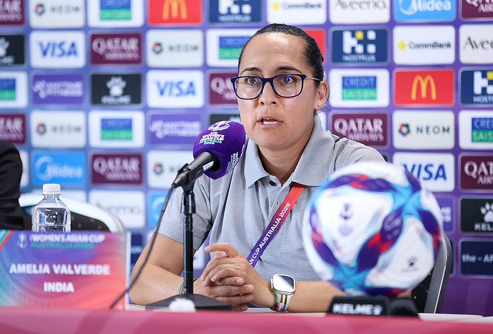 India head coach Amelia Valverde
