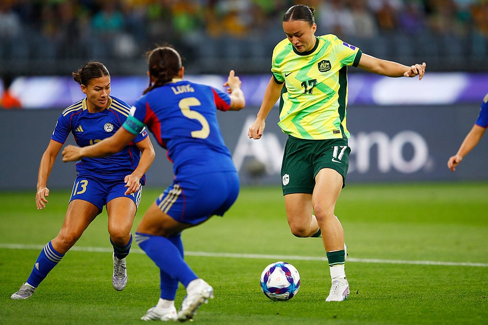 Womens Asia Cup soccer match: Australia vs Philippines