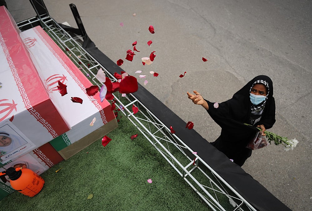 Mass Funeral for Children Killed in School Bombing in Iran