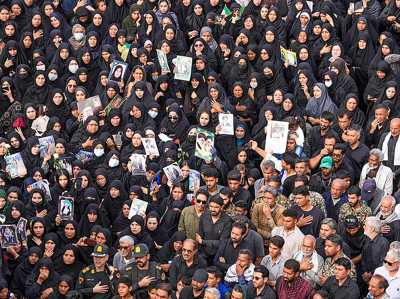 Mass Funeral for Children Killed in School Bombing in Iran