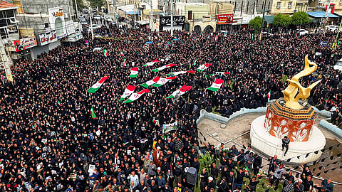 Funeral held for children who lost their lives in US-Israeli attack on Iranian Primary School MINAB, IRAN.