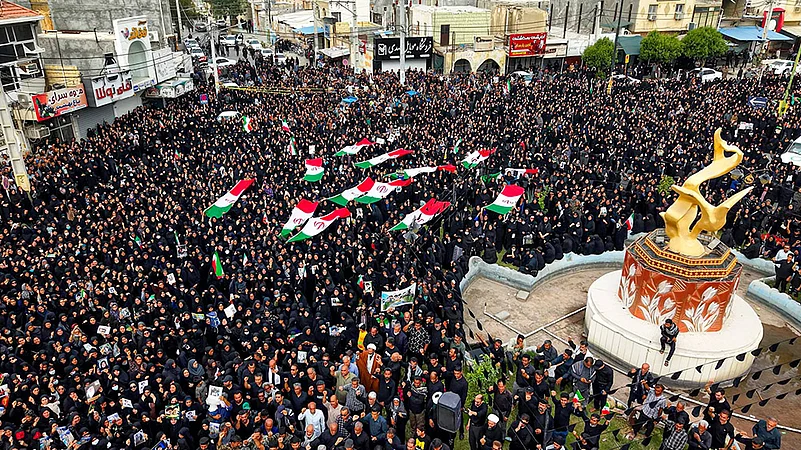 Mass Funeral for Children Killed in School Bombing in Iran