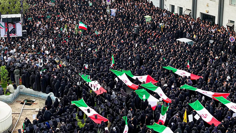 Mass Funeral for Children Killed in School Bombing in Iran