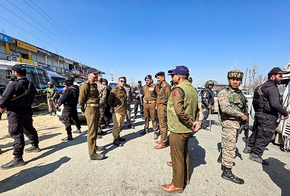 Protests against Khameneis killing: Security in Kashmir