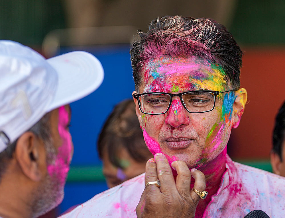 Sachin Pilot on Holi festival in Delhi