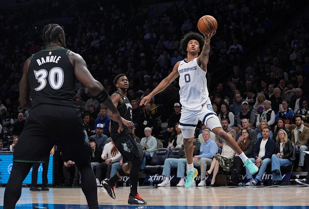 Grizzlies vs Timberwolves NBA Basketball game-Jaylen Wells