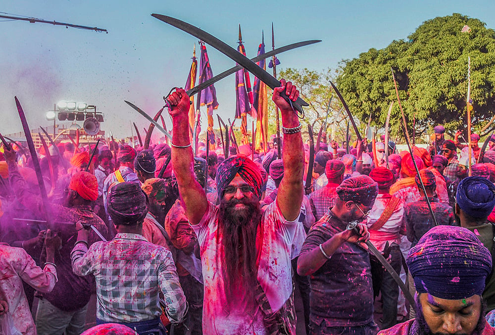 Holla Mohalla Nagar Kirtan procession in Hyderabad