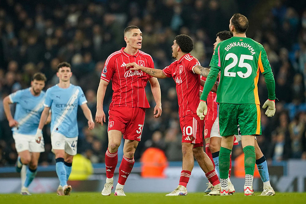 English Premier League: Manchester City vs Nottingham Forest