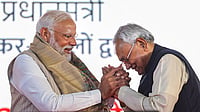 | PTI Photo  : Nitish Kumar announces Rajya Sabha foray 