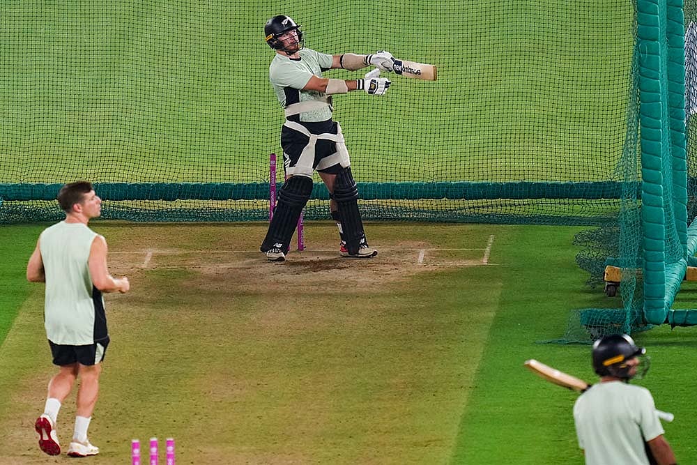 ICC Mens T20 WC Final IND vs NZ Training Glenn Phillips