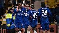 Wrexham 2-4 Chelsea (AET), FA Cup 2025-26: Garnacho, Joao Pedro Strikes Help Blues Avoid Upset Chelsea celebrate their win over Wrexham in the FA Cup