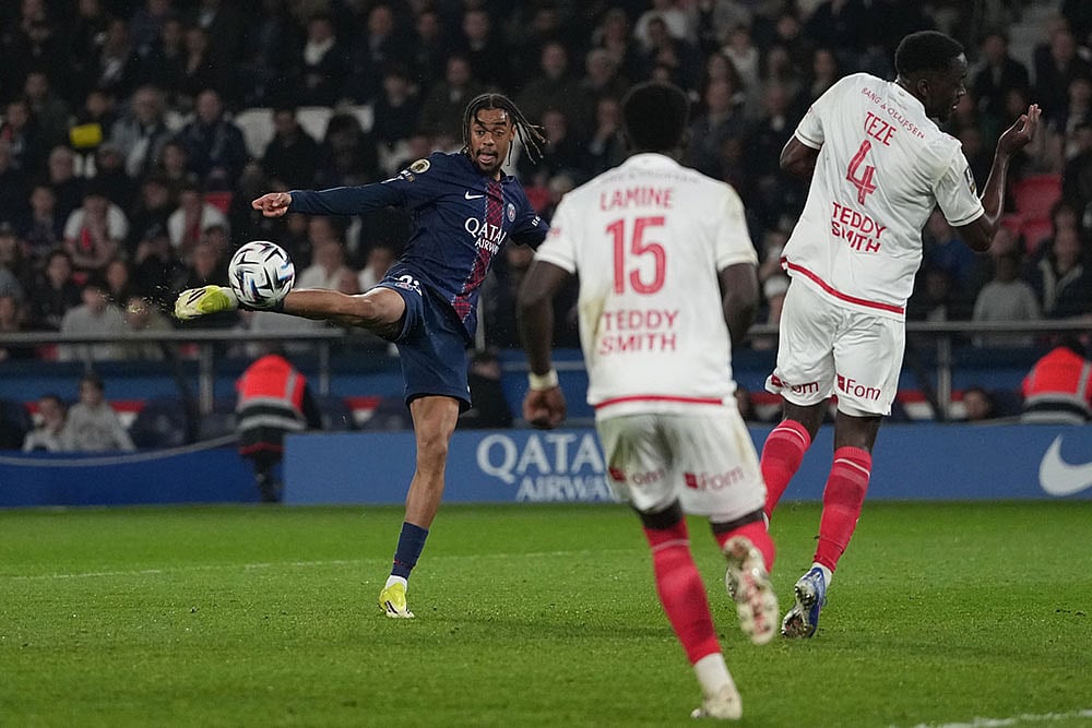 French League One soccer match: Paris Saint-Germain vs Monaco