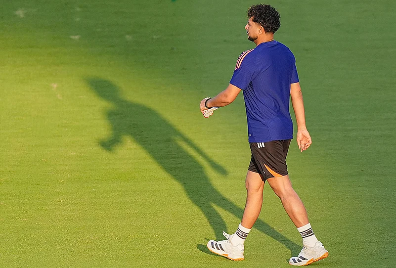 India Vs New Zealand T20 World cup Final, Team India Training photo-Kuldeep Yadav