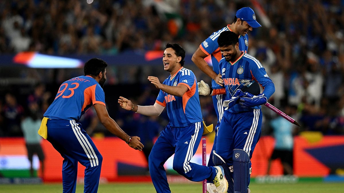 India players celebrate their win over New Zealand in the T20 World Cup final on March 8, 2026. - | Photo: X/BCCI