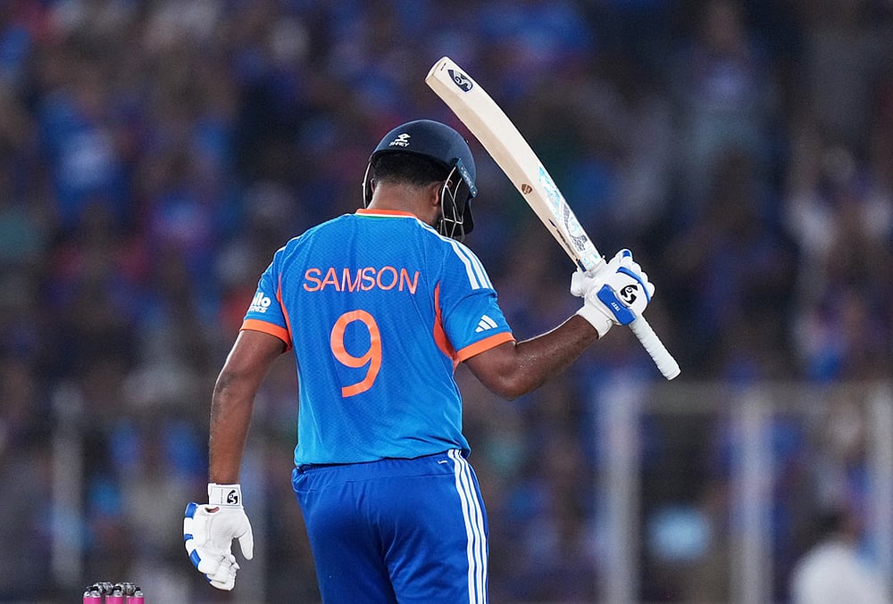 India vs New Zealand T20 World Cup Cricket final-Sanju Samson