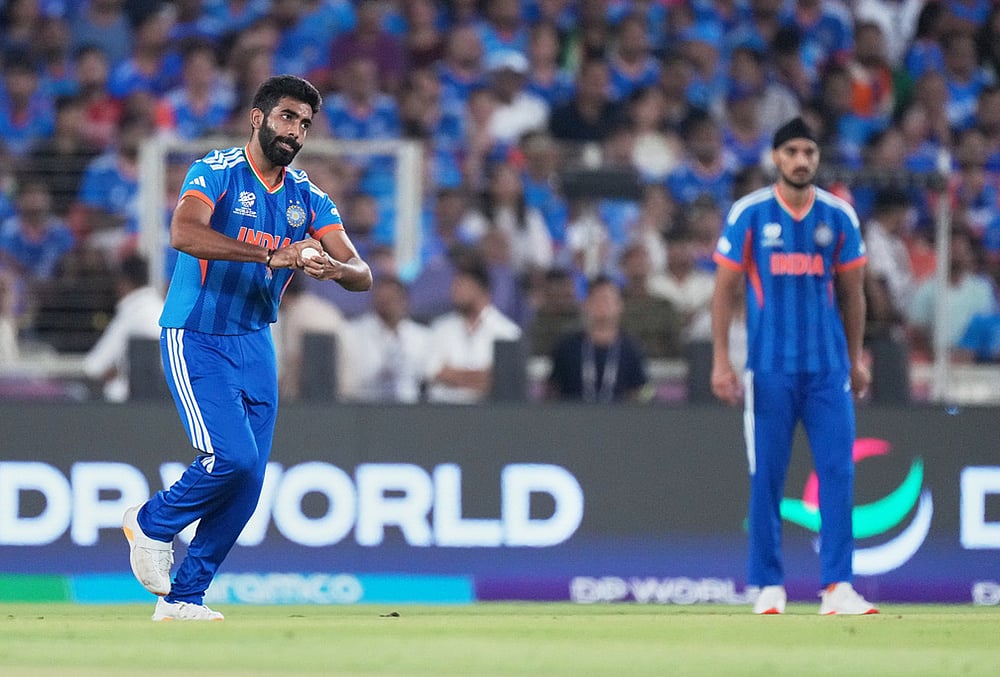 India vs New Zealand T20 World Cup Cricket final-Jasprit Bumrah