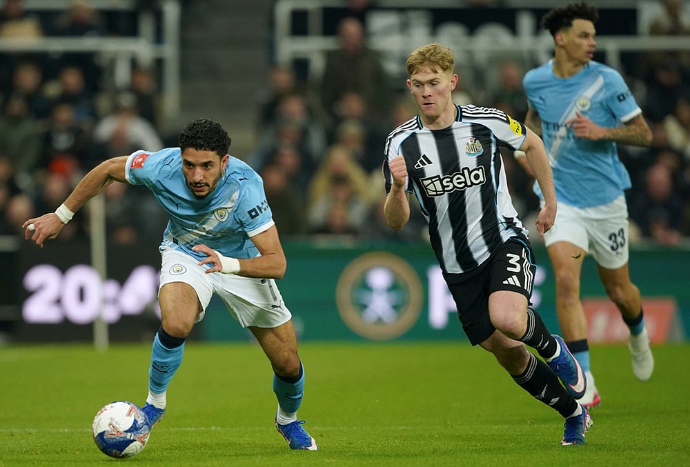 Newcastle vs Manchester City FA Cup soccer-Omar Marmoush