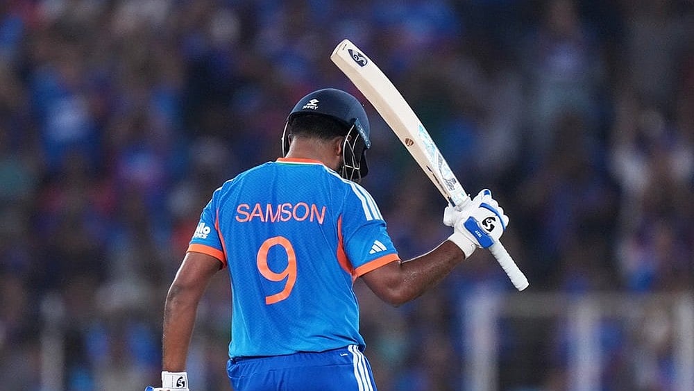 India vs New Zealand T20 World Cup Cricket final-Sanju Samson
