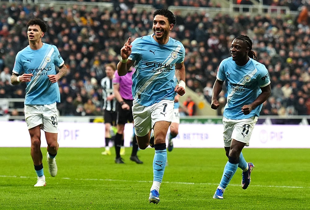 Newcastle vs Manchester City FA Cup soccer-Omar Marmoush