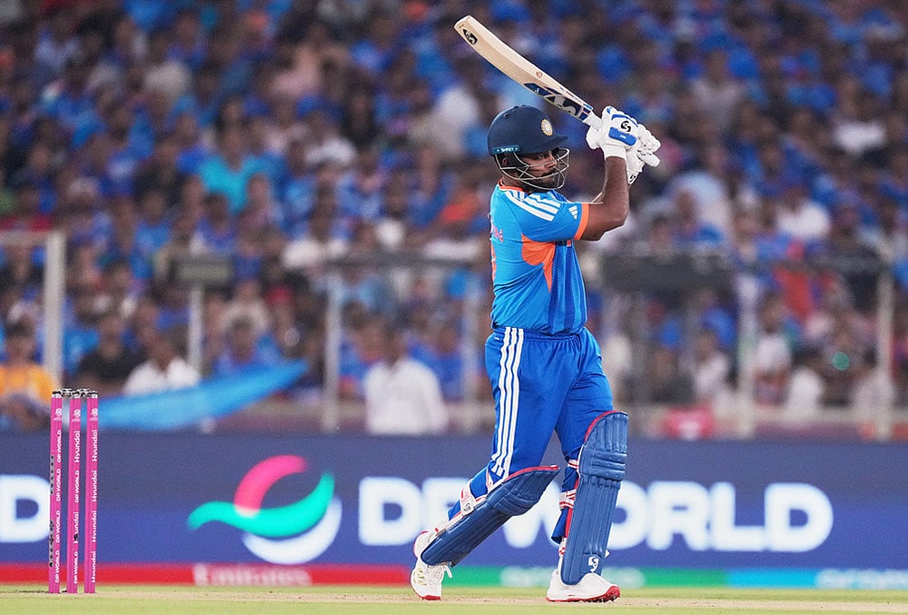 India vs New Zealand T20 World Cup Cricket final-Sanju Samson