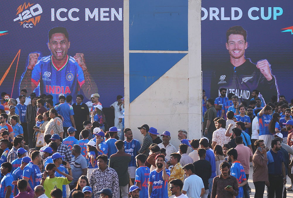 India vs New Zealand T20 World Cup Cricket final-Cricket fans