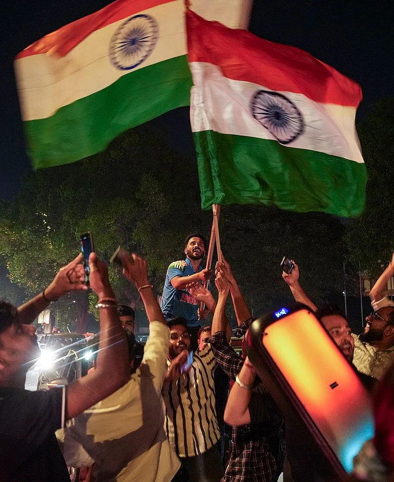 IND wins ICC Mens T20 WC fans Celebration in New Delhi