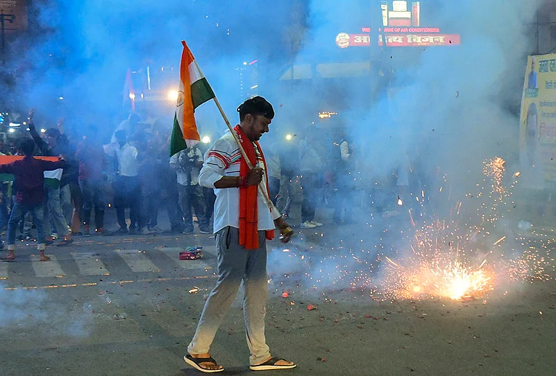 IND wins ICC Mens T20 WC fans Celebration in Patna