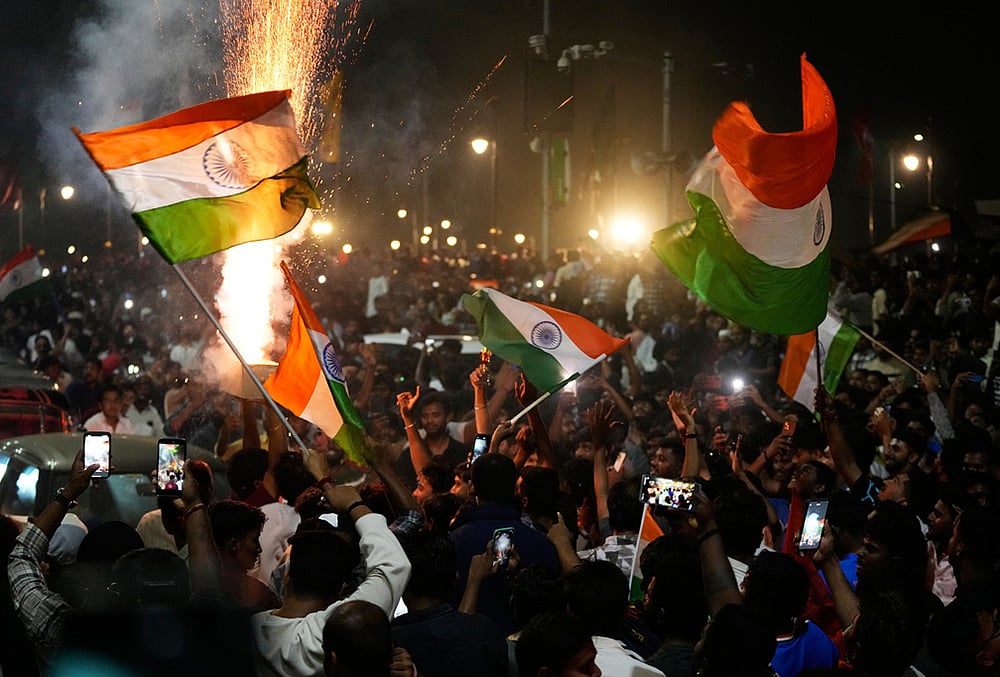 IND wins ICC Mens T20 WC fans Celebration in Hyderabad