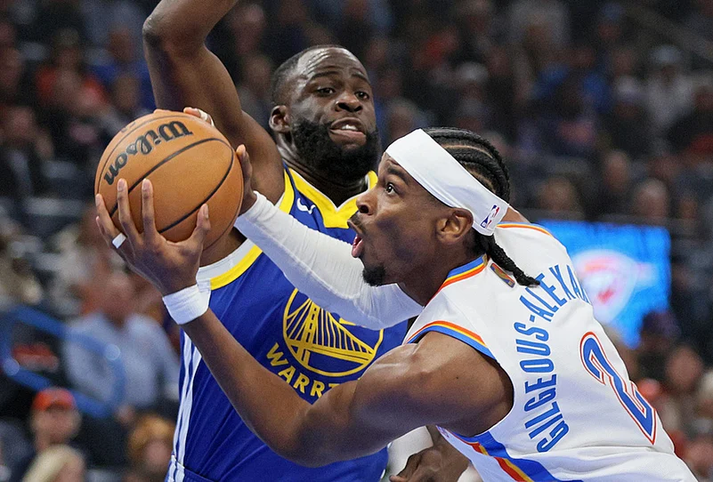 Golden State Warriors vs Oklahoma City Thunder NBA basketball-Shai Gilgeous-Alexander
