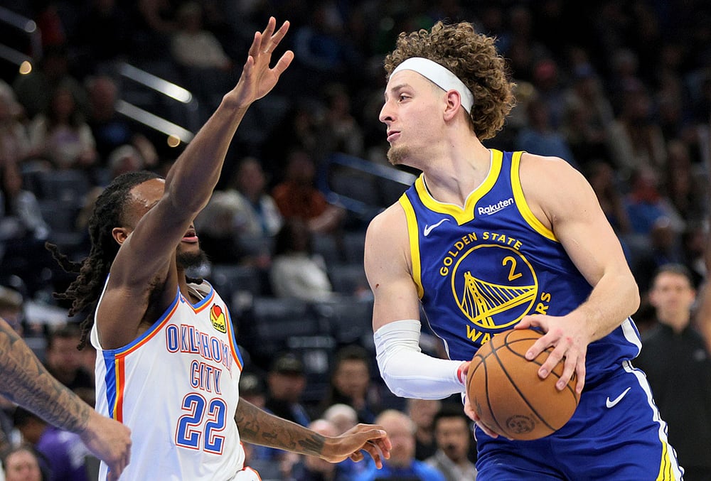Golden State Warriors vs Oklahoma City Thunder NBA basketball-Brandin Podziemski