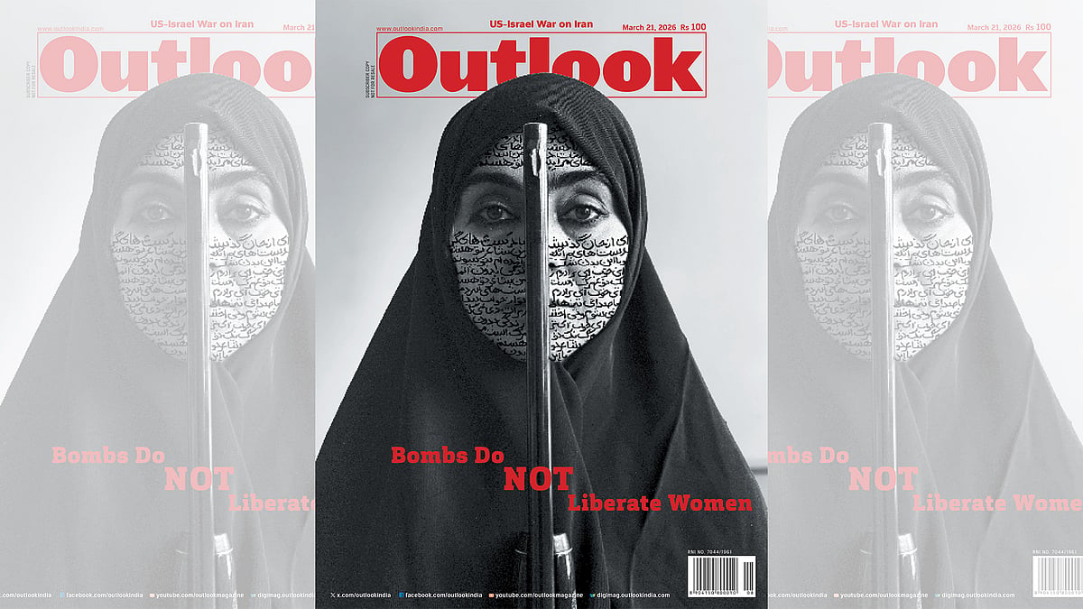 Courtesy of the artist and Gladstone Gallery : Cover (Shirin Neshat, Rebellious Silence, 1994, B&W RC print & ink 