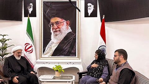 Peoples Democratic Party (PDP) President Mehbooba Mufti during a visit to the Iranian Cultural Centre and Embassy in Delhi. 
