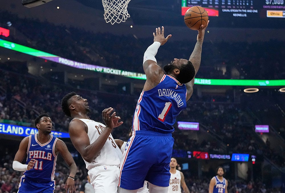 Cleveland Cavaliers vs Philadelphia 76ers NBA basketball-Andre Drummond