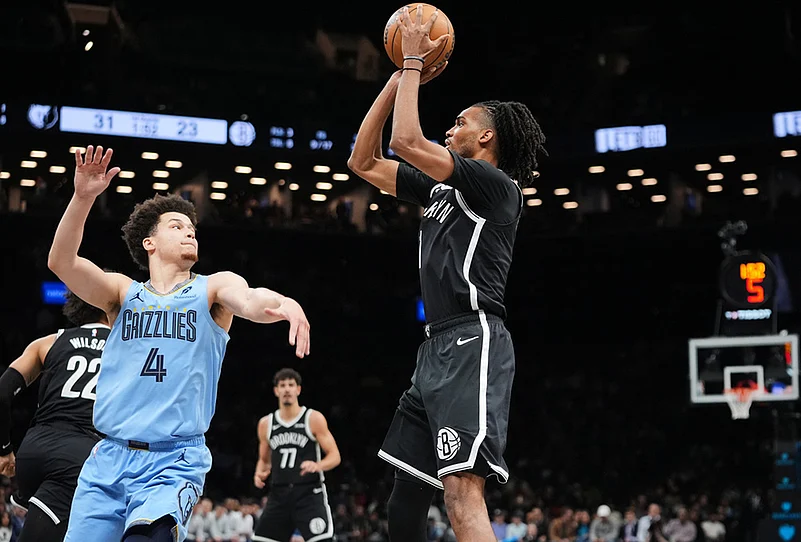 Brooklyn Nets vs Memphis Grizzlies NBA basketball-Ziaire Williams