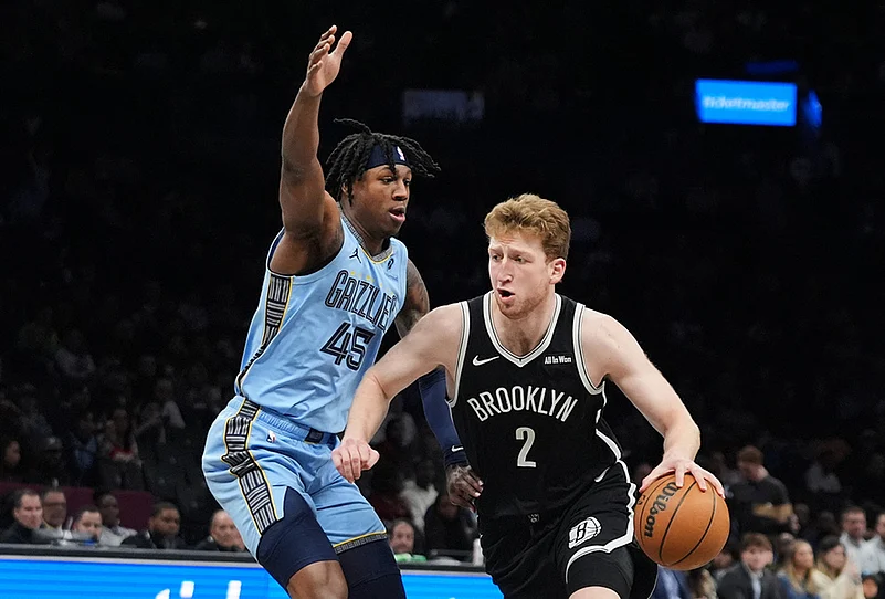 Brooklyn Nets vs Memphis Grizzlies NBA basketball-Danny Wolf