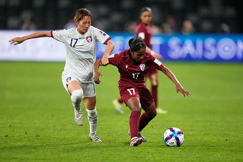 Womens Asia Cup soccer match: India vs Taiwan