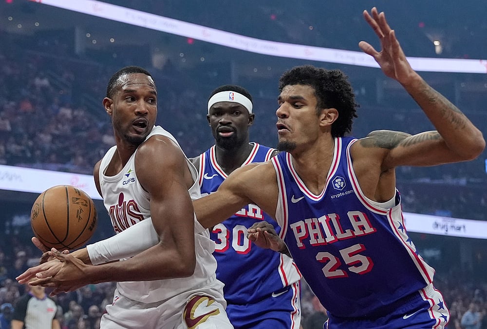 Cleveland Cavaliers vs Philadelphia 76ers NBA basketball-Dominick Barlow