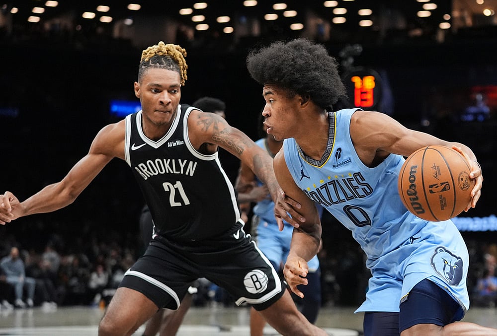 Brooklyn Nets vs Memphis Grizzlies NBA basketball-Jaylen Wells