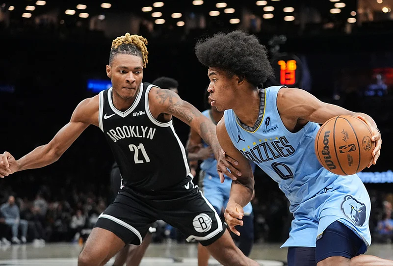 Brooklyn Nets vs Memphis Grizzlies NBA basketball-Jaylen Wells
