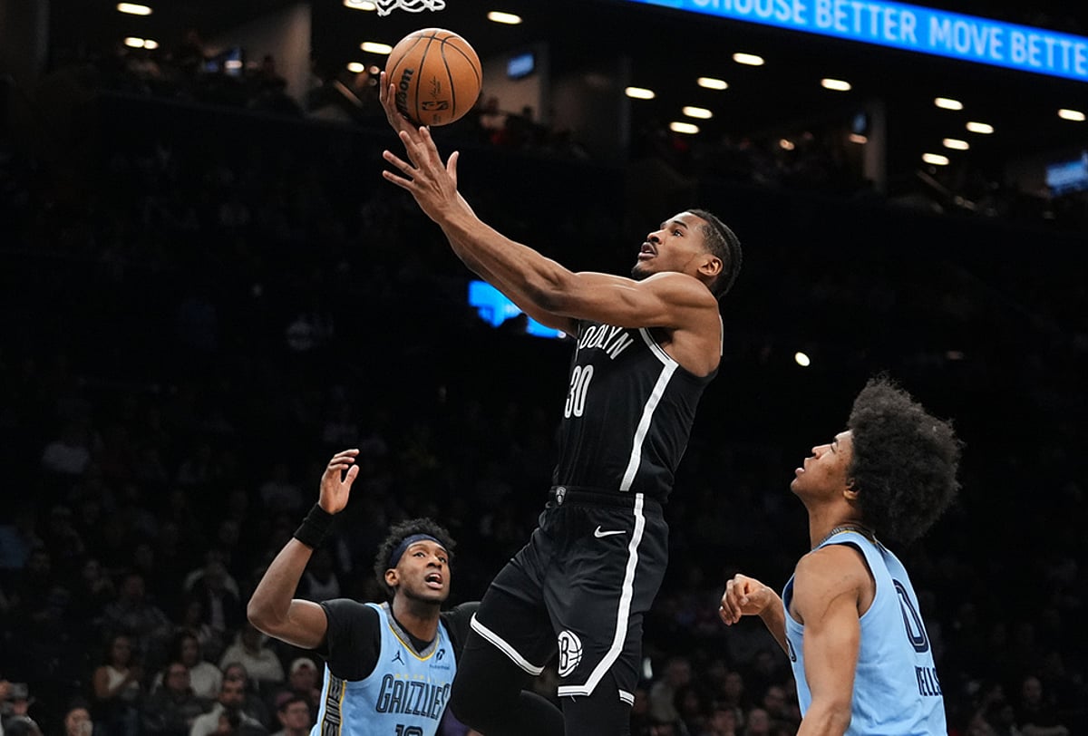 Brooklyn Nets vs Memphis Grizzlies NBA basketball-Ochai Agbaji