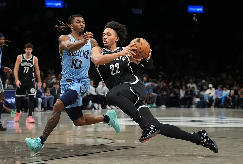 Brooklyn Nets vs Memphis Grizzlies NBA basketball-Javon Small