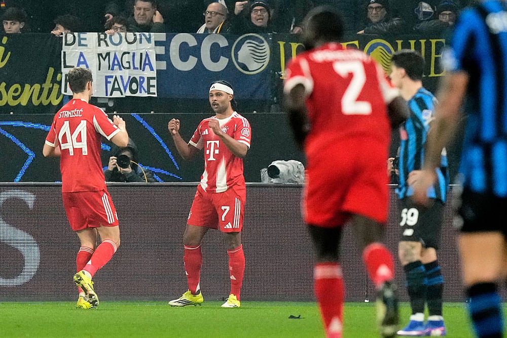 Champions League Soccer Match: Atalanta vs Bayern Munich