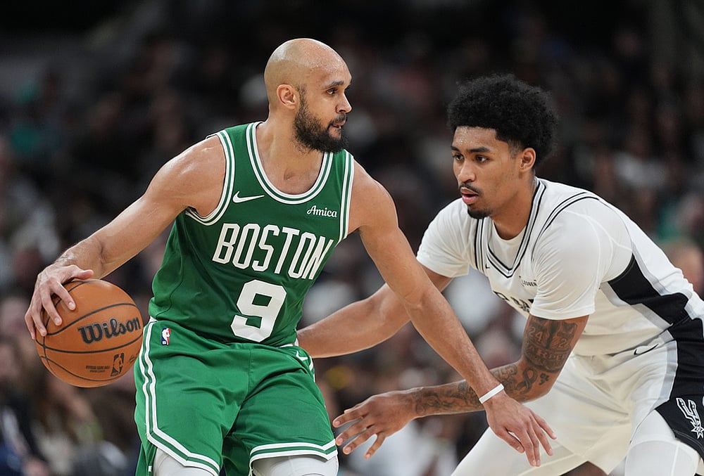 San Antonio Spurs Vs Boston Celtics NBA basketball-Derrick White