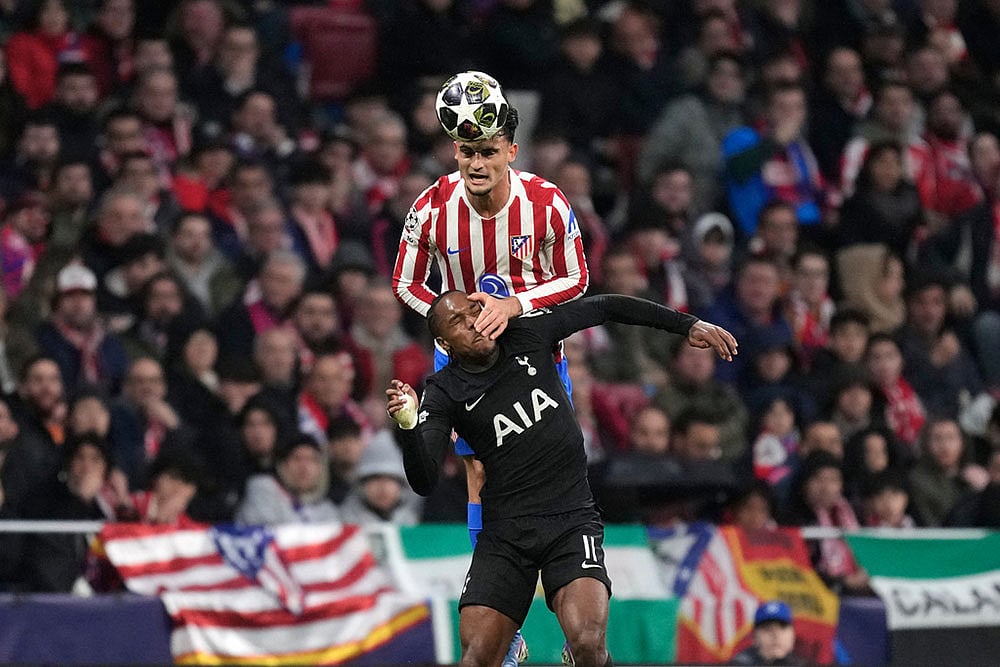 Champions League Soccer Match: Atletico Madrid vs Tottenham Hotspur