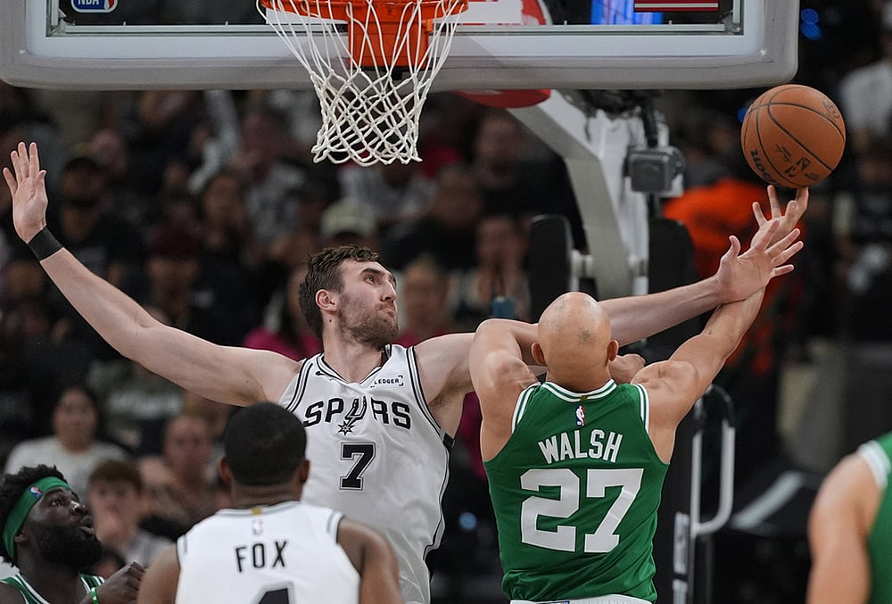 San Antonio Spurs Vs Boston Celtics NBA basketball-Jordan Walsh