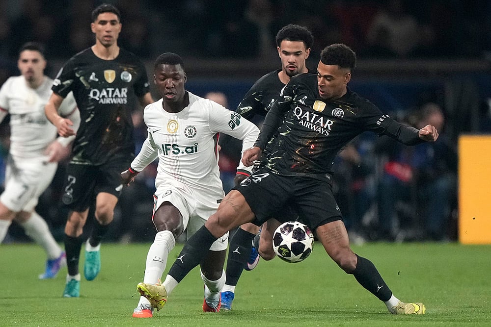 Champions League Soccer Match: Chelsea vs Paris Saint-Germain