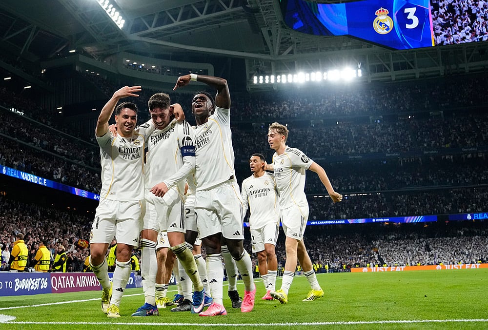 Real Madrid vs Manchester City Champions League soccer-Federico Valverde