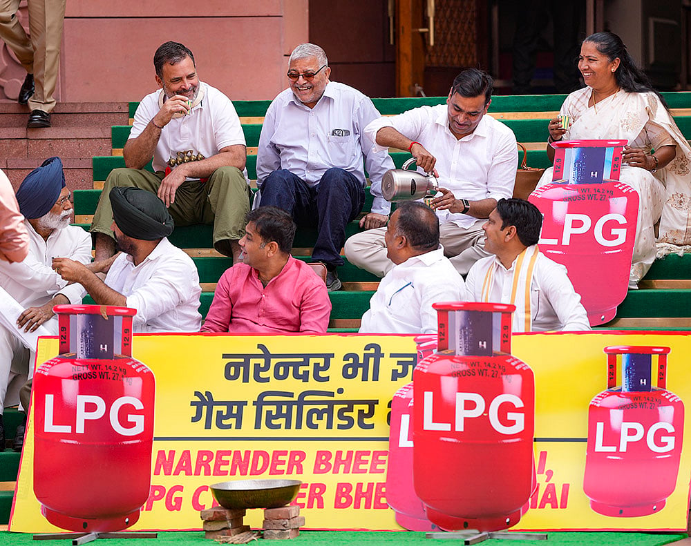 Rahul Gandhi during Budget Session of Parliament